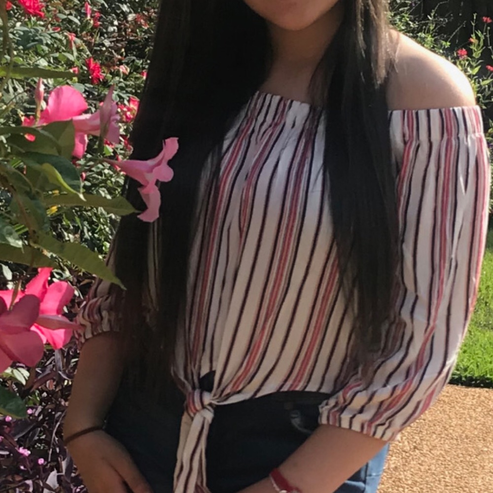 Off the shoulder blouse, worn twice!